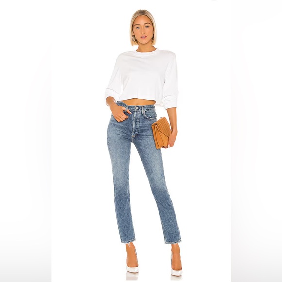 AGOLDE Riley High Rise Crop Jean - Picture 3 of 17